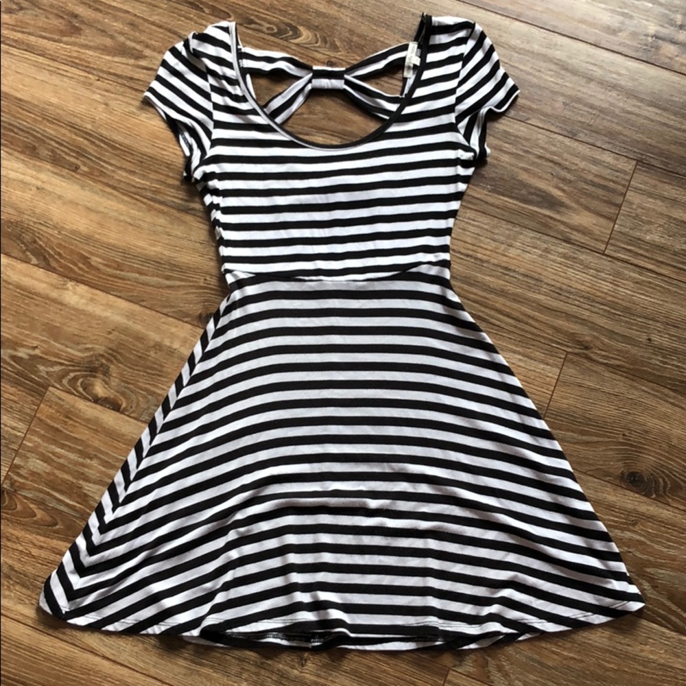 Striped skater dress